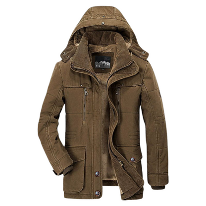 Parka forrada con capucha