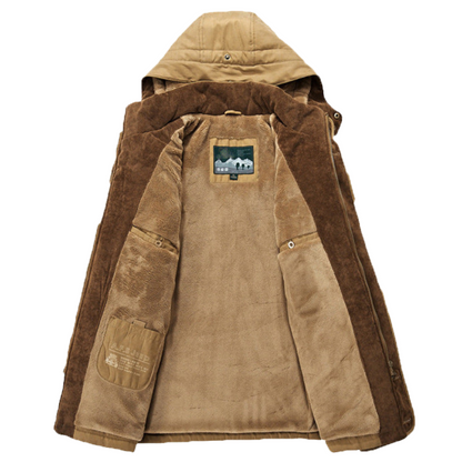 Parka forrada con capucha