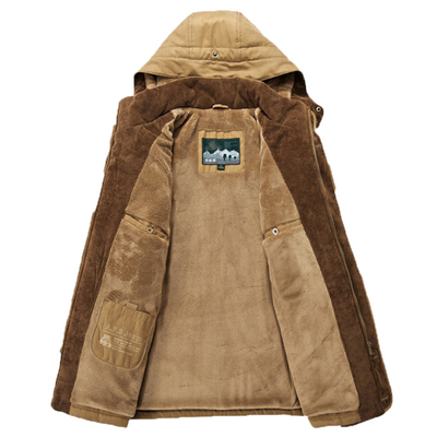Parka forrada con capucha