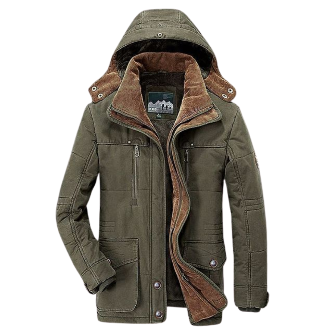 Parka forrada con capucha