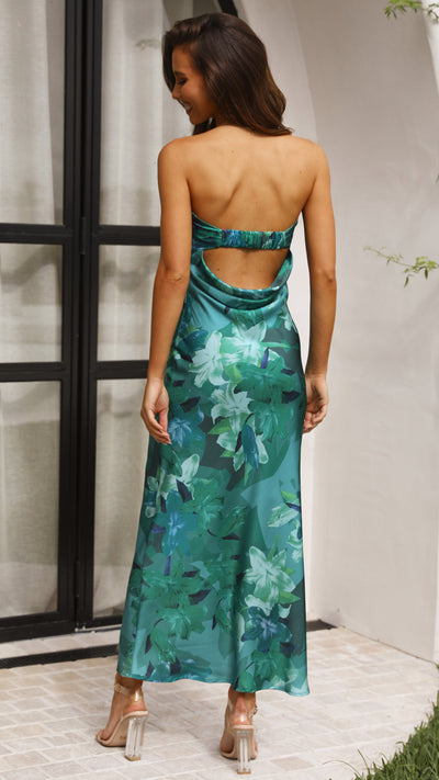 Thesa | Vestido de satén sin mangas