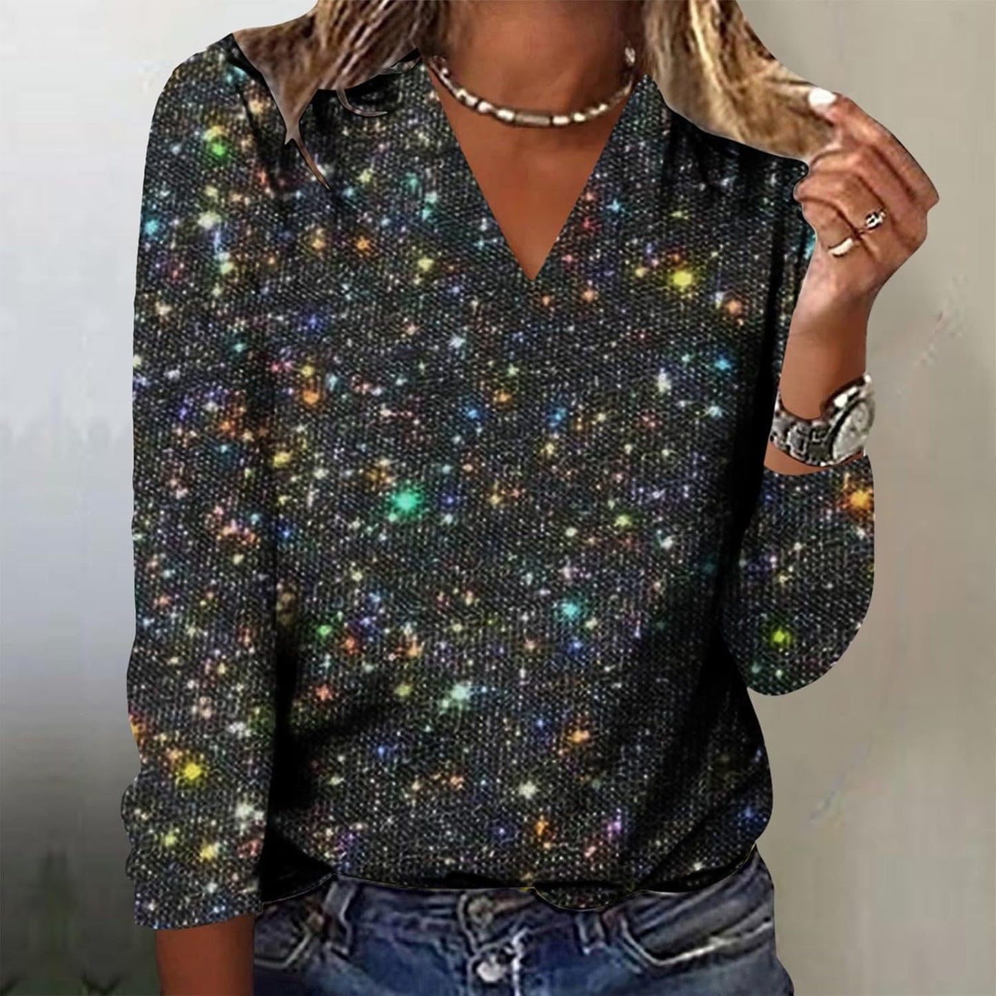 Blusa glitter