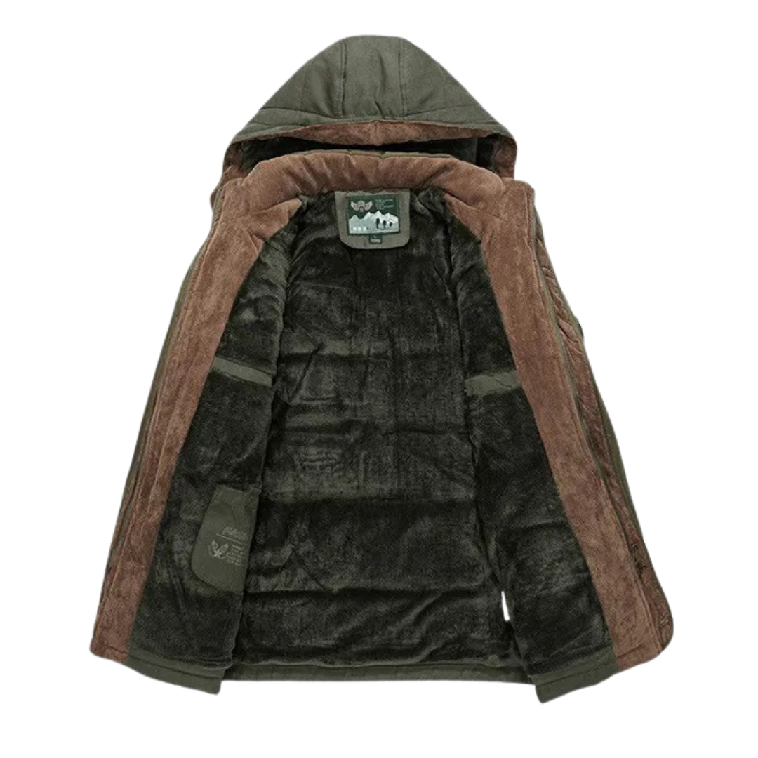 Parka forrada con capucha