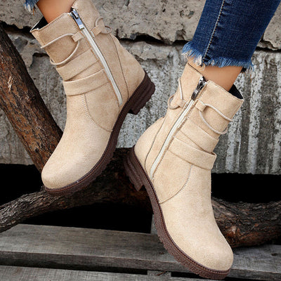 Botas de ante con plataforma