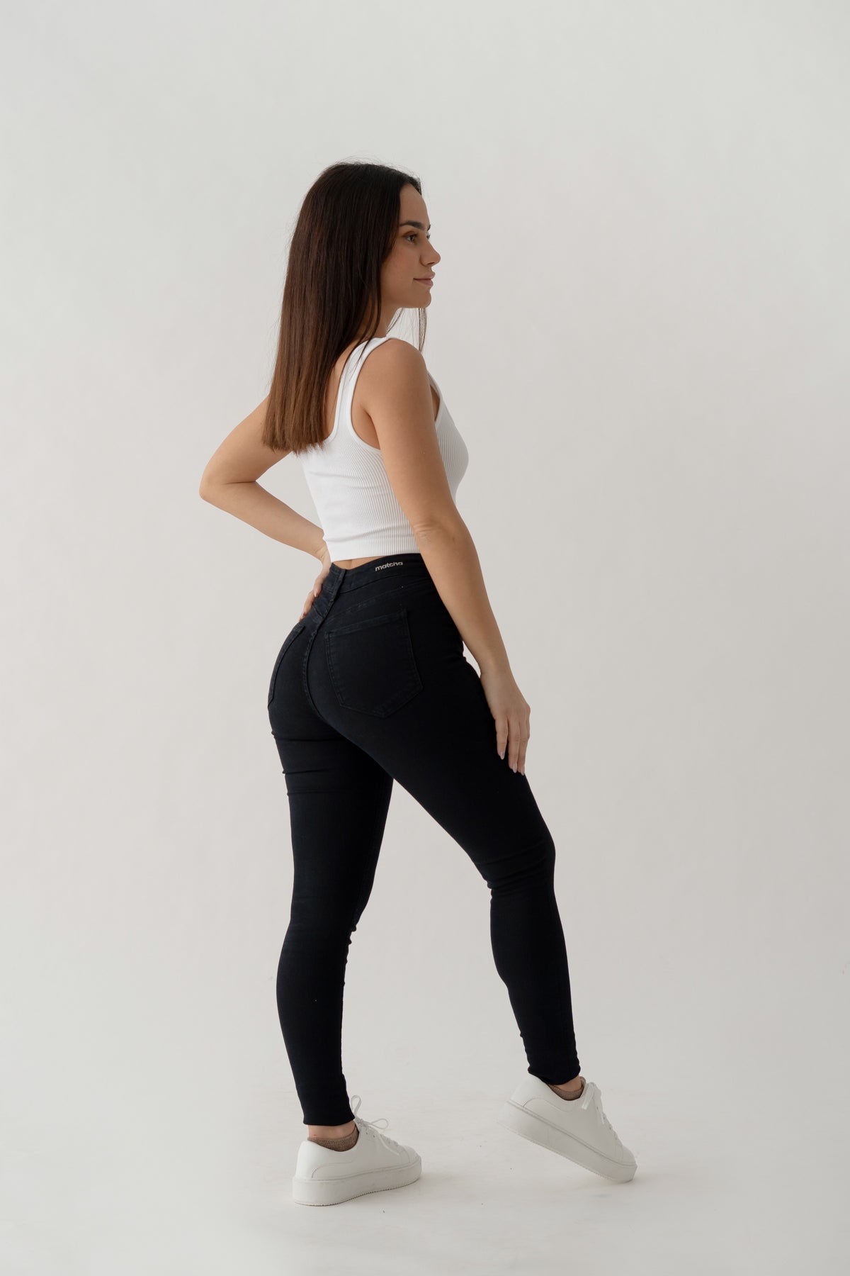 SKINNY HIGH RISE - BLACK