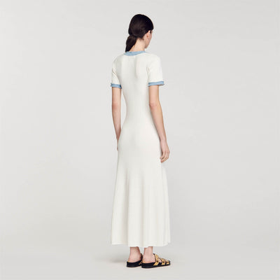 Lena - Vestido largo de punto en canalé