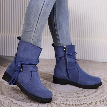 Botas de ante con plataforma