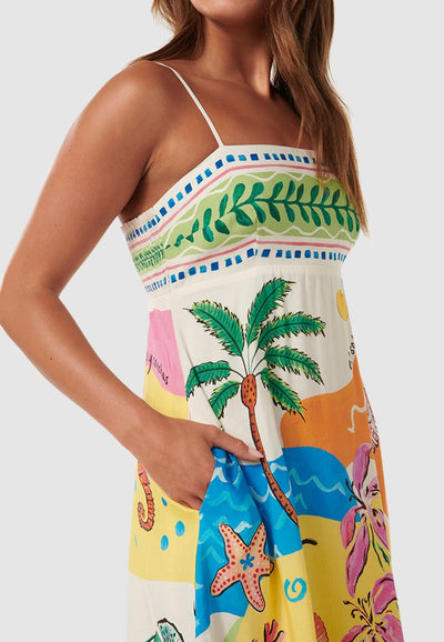 Adaia - Midi vestido estampado
