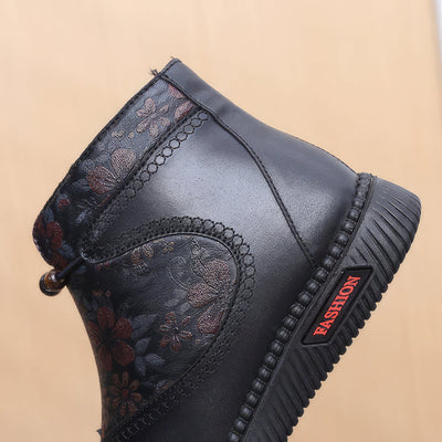 Giselle - Zapatos de mujer de piel y algodón