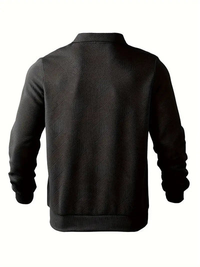 Jersey geométrico con cremallera